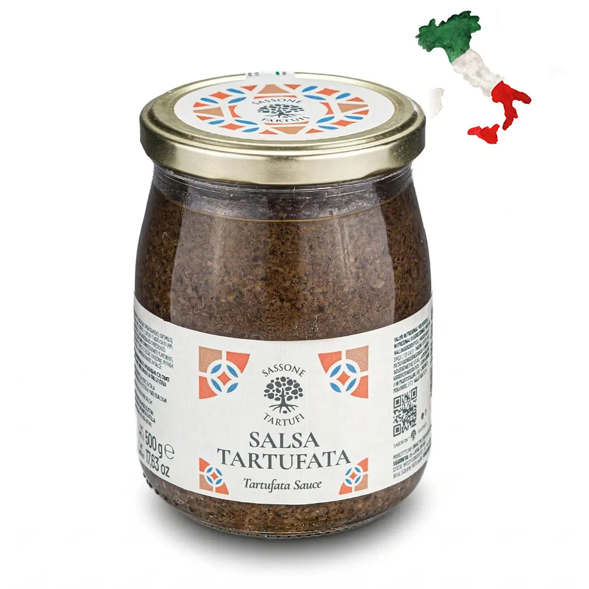 Pote de 500g de salsa tartufata italiana. Tamanho e rendimento ideais para chefs de cozinha e restaurantes de luxo no Brasil.